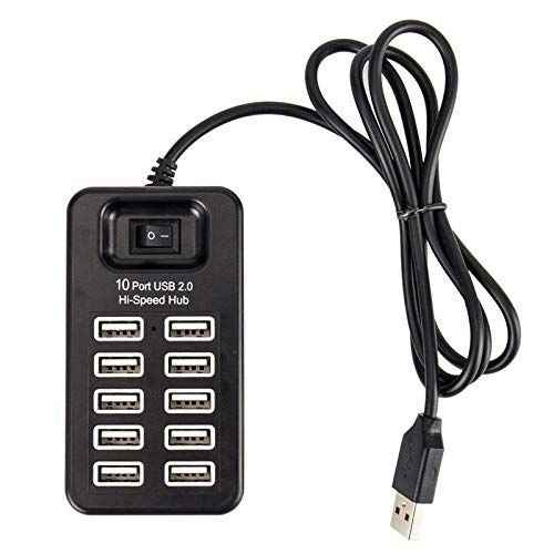 10-Port USB Power Hub ā Charge 10 Devices Simultaneously