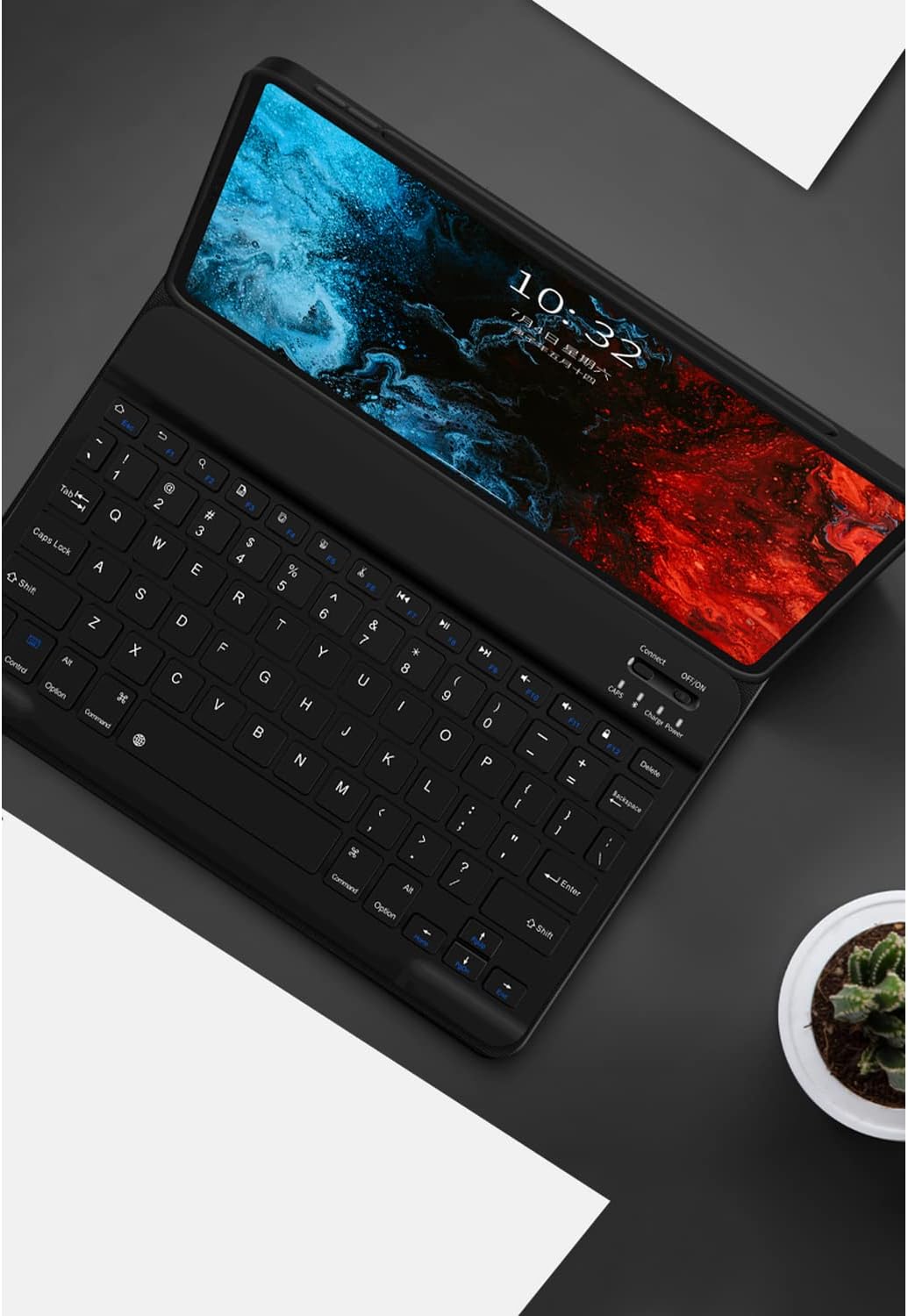 Arabic & English Wireless Keyboard Leather Tablet Case – iPad & Tablet Cover