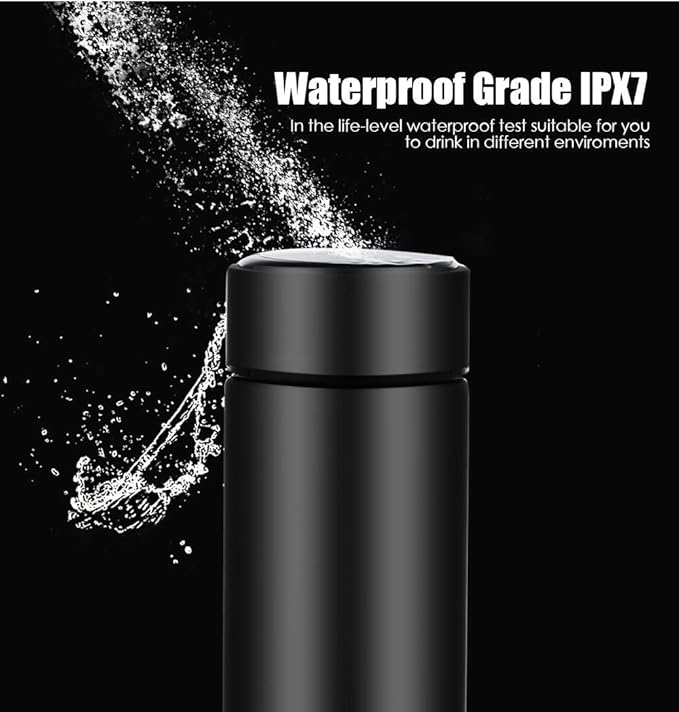 Vacuum Flask LED Temperature Display Water Bottle 500ml – Smart Thermos