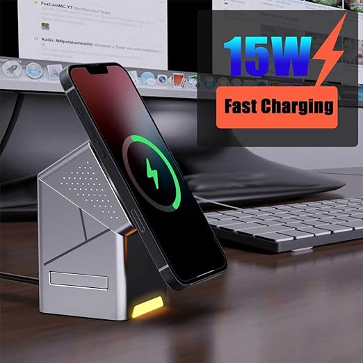 3-in-1 Magnetic Pop-up Wireless Charger β MagSafe Compatible Stand