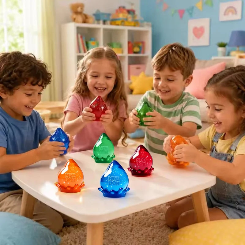 Nee Doh Nice Cube & Dream Drop Squishy Stress Toy | Soda Edition | ني دو لعبة ضغط