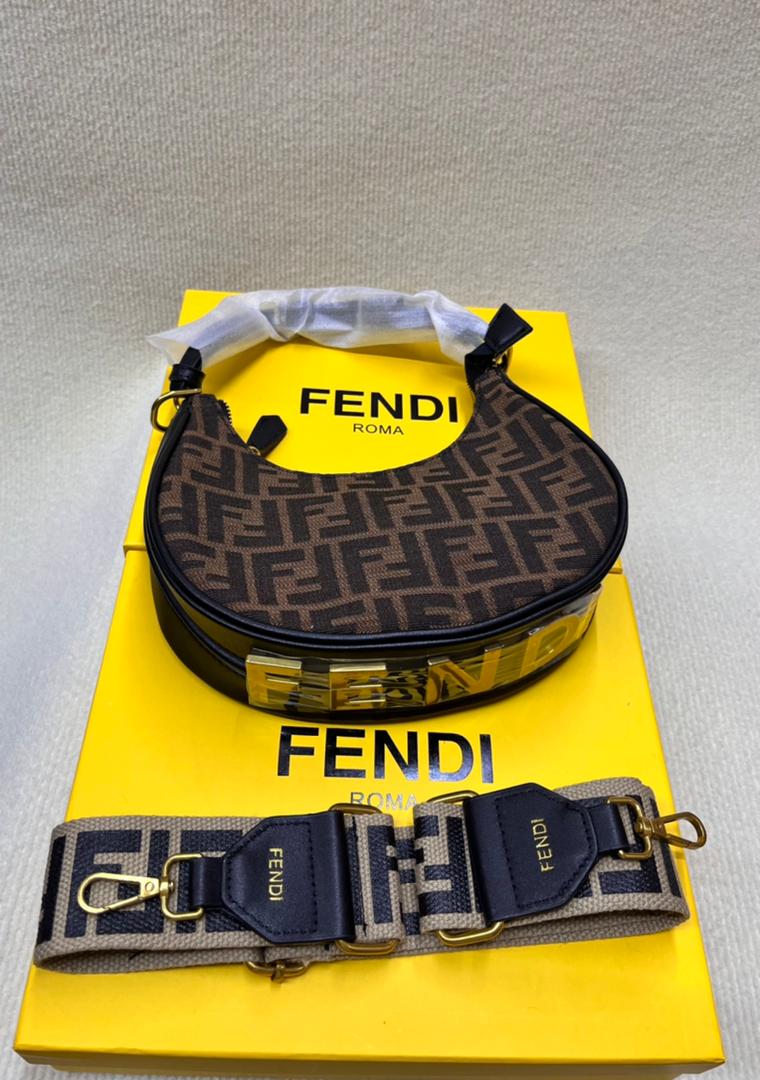 Fendi 8818 Inspired Handbag | Premium Structured Bag with Box | 24cm