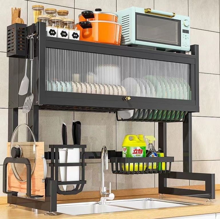Kitchen Sink Shelf With Cabinet Door