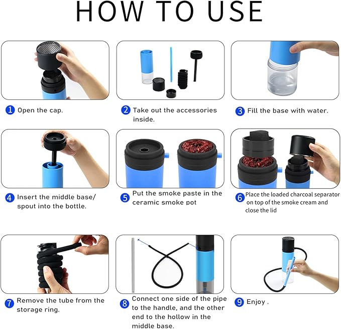 Portable Small Hookah Set – Compact Shisha for Home & Travel