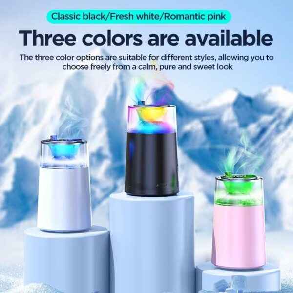 Smart Car Air Freshener – RGB Light & Fog Effect Aromatherapy Diffuser