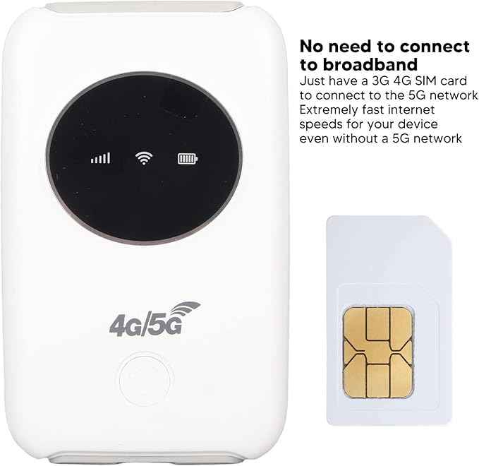 Unlocked 5G WiFi Mobile Hotspot Modem – Portable Internet for Travel & Home
