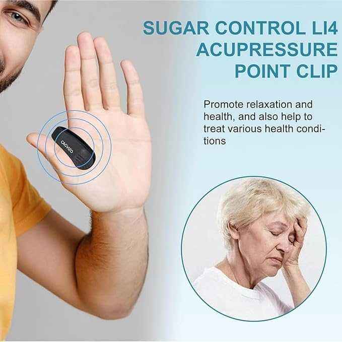 Sugar Control Acupressure Thumb Clip – Pressure Point Wellness Aid