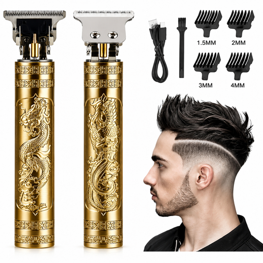 Gold Dragon Usb Rechargeable Cordless Men Professional Barber Electric Haircut Razor VintageT9 Hair Trimmers