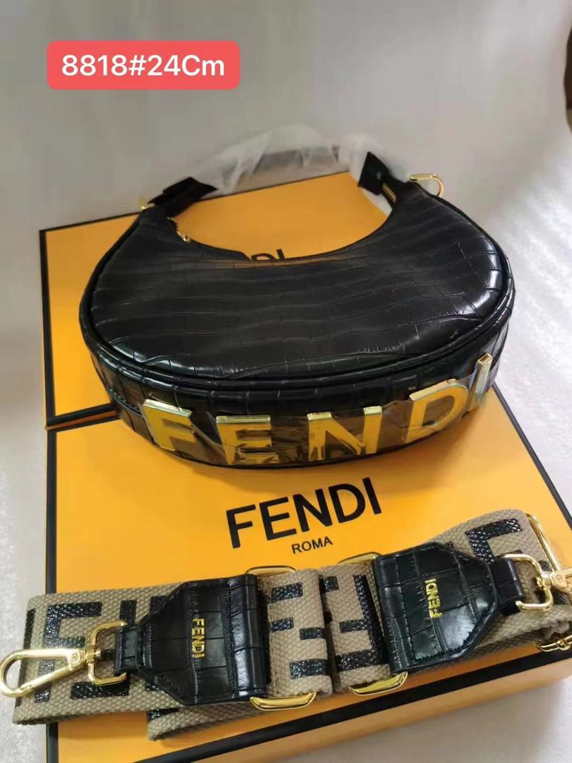 Fendi 8818 Inspired Handbag | Premium Structured Bag with Box | 24cm