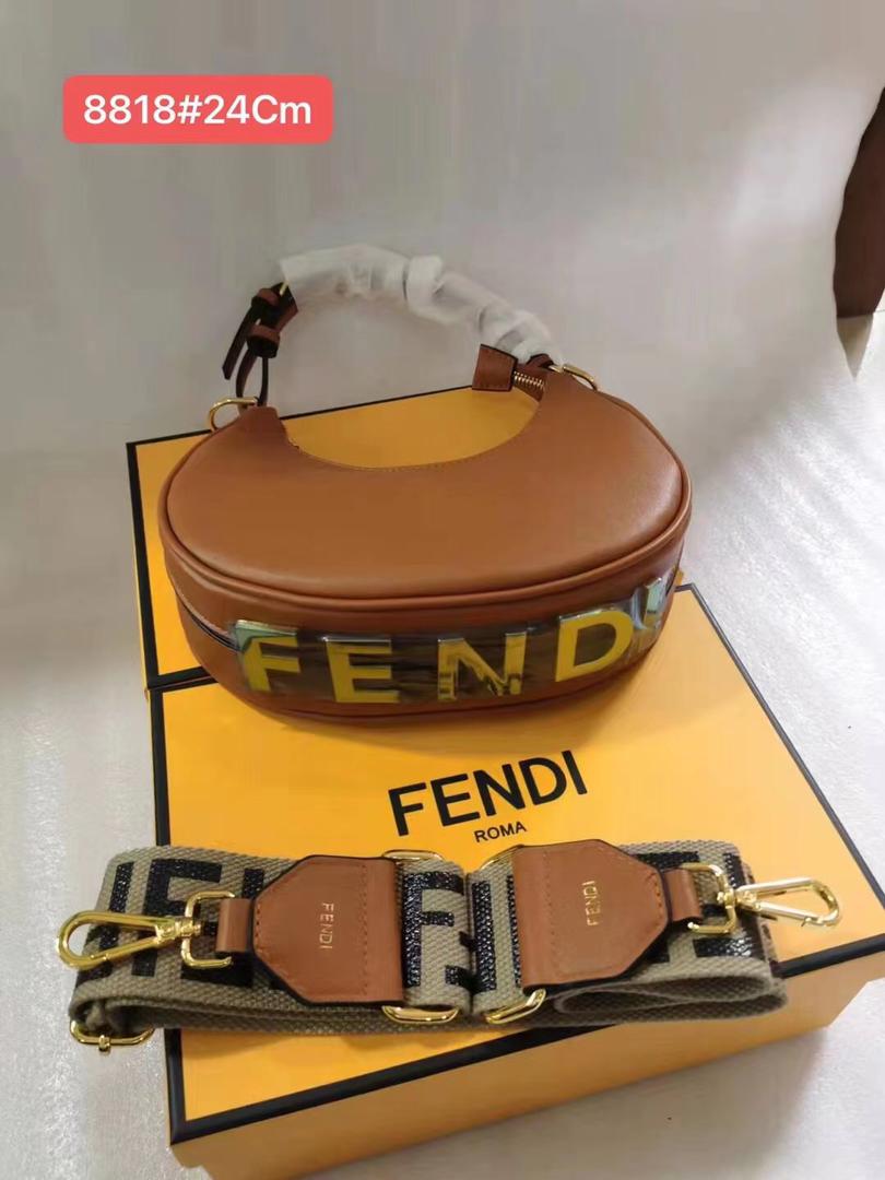Fendi 8818 Inspired Handbag | Premium Structured Bag with Box | 24cm