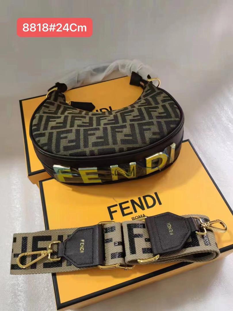 Fendi 8818 Inspired Handbag | Premium Structured Bag with Box | 24cm