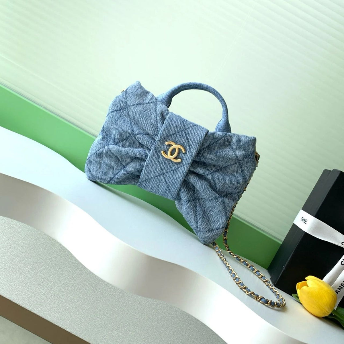 Chanel Quilted Handle Bag | Classic Structured Bag | 24×5×15cm