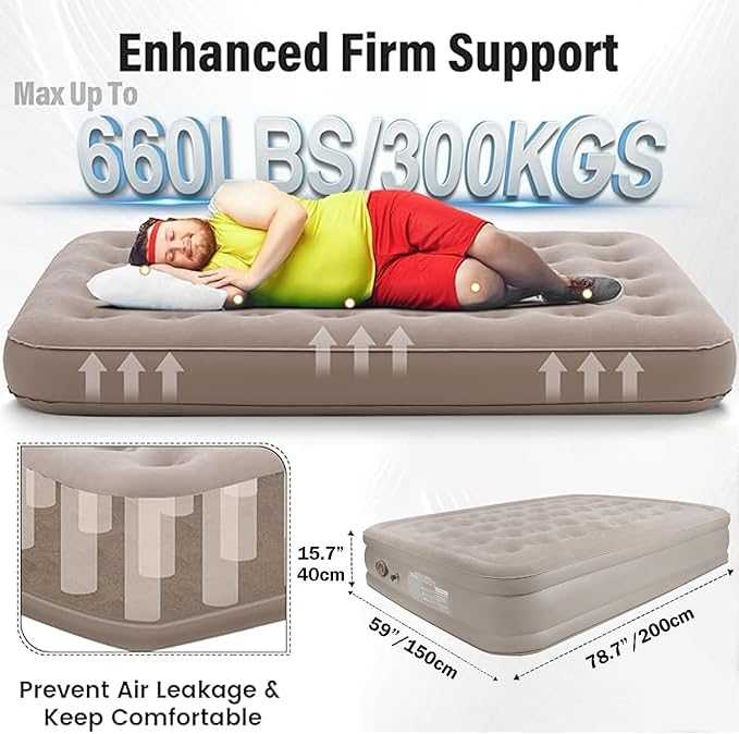 Camping Air Mattress – Inflatable Portable Outdoor Sleeping Bed