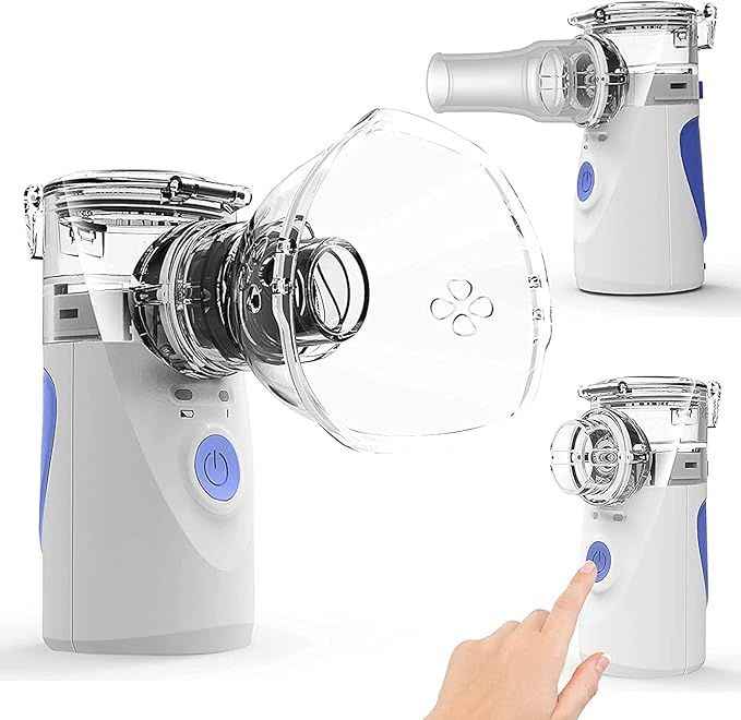 Handheld Mesh Nebulizer Inhaler – Portable, Fine Particles, Silent Operation