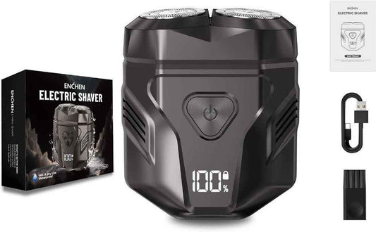 Waterproof Rechargeable Portable Shaver – Multi-Function LED Display
