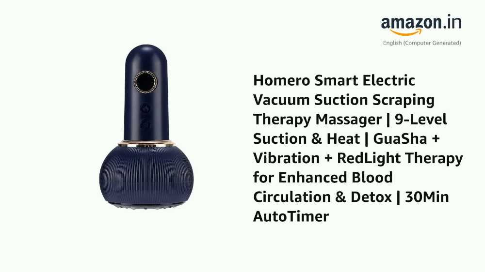 Smart Electric Vacuum Suction Scraping Therapy Massager – Cupping & Gua Sha