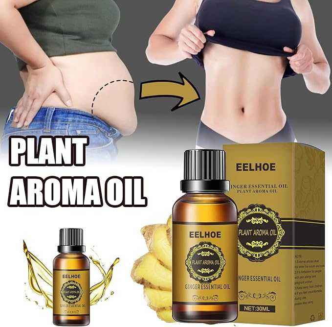 Organic Lymphatic Support Ginger Oil | Abdominal Drainage & Slimming