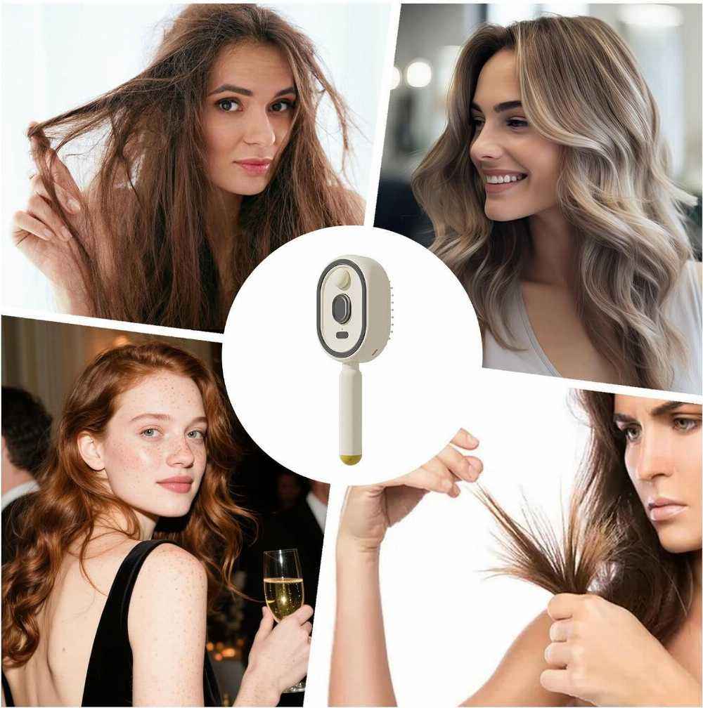 Rechargeable Steam Brush — Your Ultimate Detangling Solution for Smooth, Gorgeous Hair
