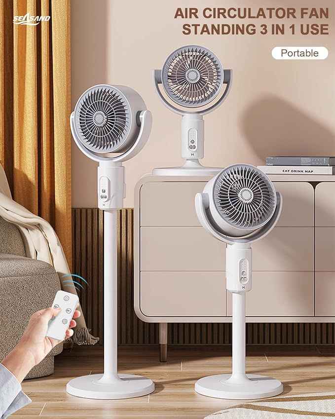 Standing Bedroom Fan – Multi-Speed, Adjustable, Quiet Operation